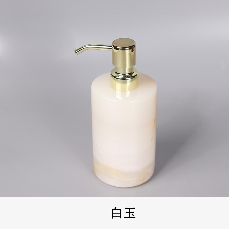 Marble Bathroom Supplies Home Bathroom 3 Piece Set Hand Sanitizer Bottle Round Lotion Bottle Storage Tray Aromatherapy Bottle