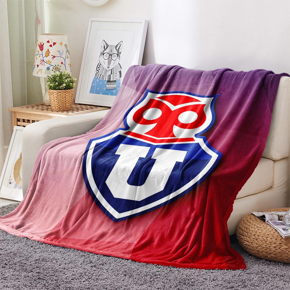 Universidad de Chile Print Flannel Blanket, High quality Comfortable for All Seasons, Home Decor, Warmth and Comfort, Perfect for Christmas Gifts