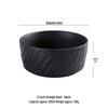 ZISIZ Japanischer Stil Schwarzes Keramikschalen-Set