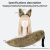 Fox Ears Headband Cos Plush Fox Tail Set Live Comic Show Squirrel Tail Dress Up Props