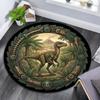 Prehistoric Dinosaur Adventure Round Area Rug Under Office Chairs Bedroom Living Room Home Decor