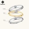 Simple   CopperVVS D Color Moissanite Finger Ring Women Engagement Wedding Rings Gold Plated Fine Jewelry