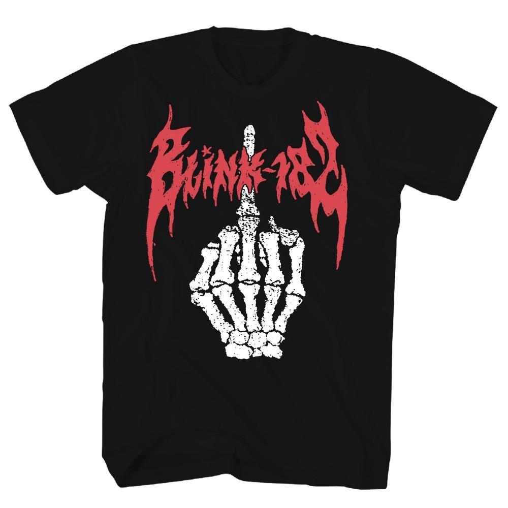 

Blink 182 Middle Finger Mens T Shirt Music Classic Band Concert Tee New Black Unisex T-Shirt XXXXL