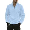 Heavyweight, Warm Men’s Autumn/winter Sports and Casual Loose-fit Versatile Fleece Zip-up Hoodie with Stand-up Collar