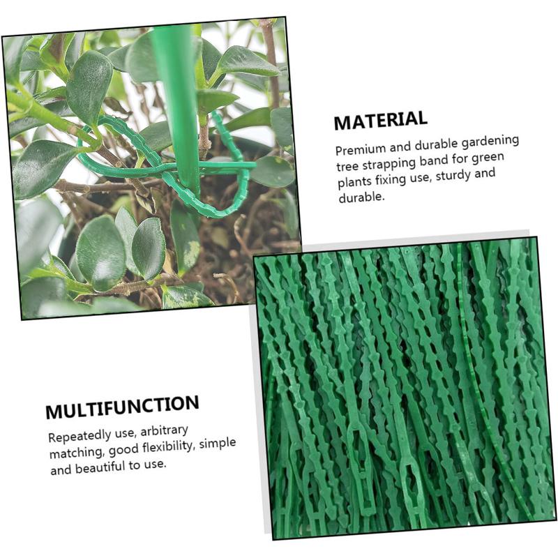 10-100PCS 13/17/22cm Adjustable Plastic Plant Cable Ties Reusable Shrub Fastener for Garden Tree Climbing Support Vine Tomato Stem Clip