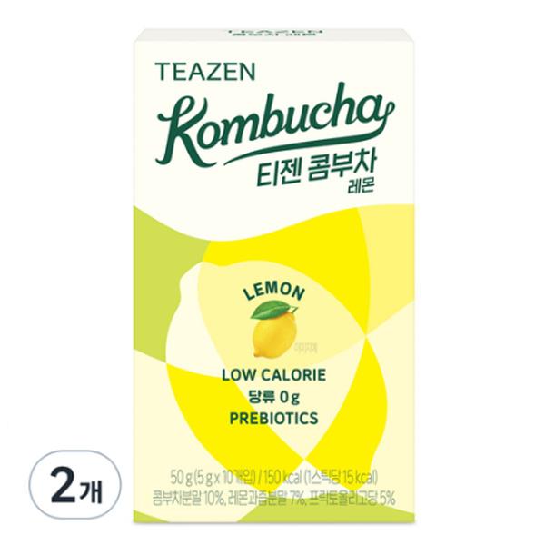 Teazen Kombucha Lemon 10 Sticks, 2box Korea Kombucha 1ea