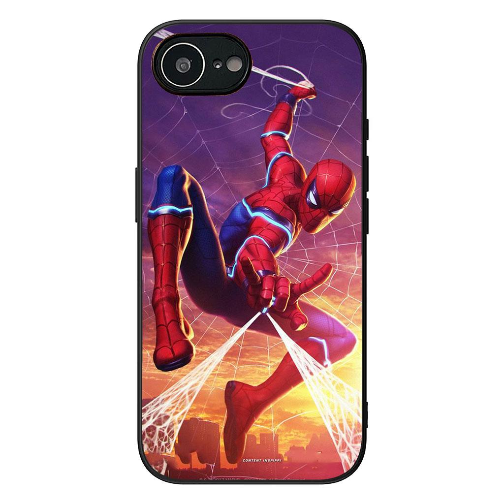 Logo Marvel Uomo Ragno Spiderman Cover Custodia per Telefono per Apple iPhone 17 16 11 Pro XS Max XR 6 7 8 Plus 16E SE 2020 Air 5 SE2