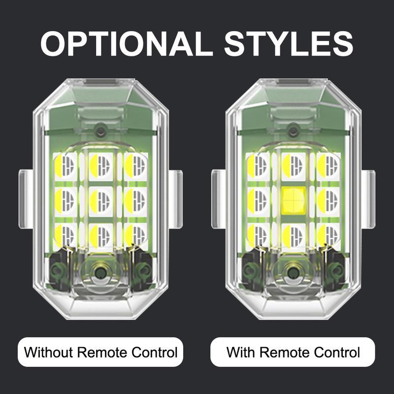 1pc Wireless Remote Control LED Strobe Light for Motorcycle Car Bike Scooter Flash Indicator Waterproof