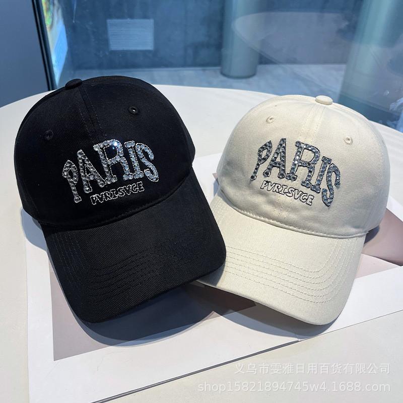 Baseball Cap With Embellished Letters For Men Women Sun Protection Summer Style