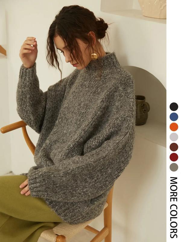 Knitted High Neck Sweater B 92797