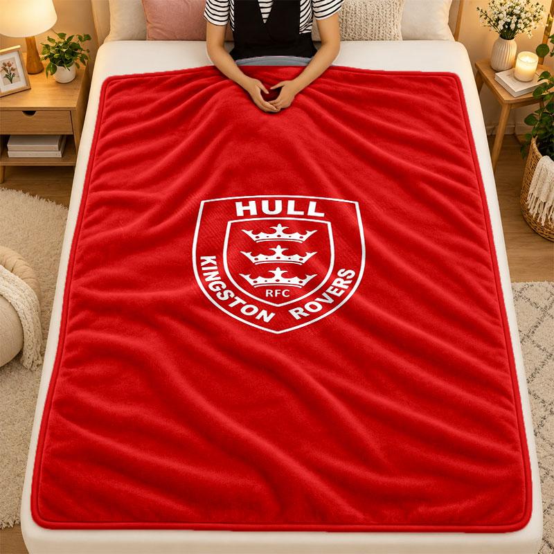 Flannel BlanketHull KR Warm Soft Throw Blanket for Indoor Sofa Bed Living Room Use