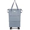 Folding Luggage Bags Expandable Rolling Duffle Pack with Wheel Large Capacity Oxford Clot Dry-Wet Separation Outdoor Weekend Bag