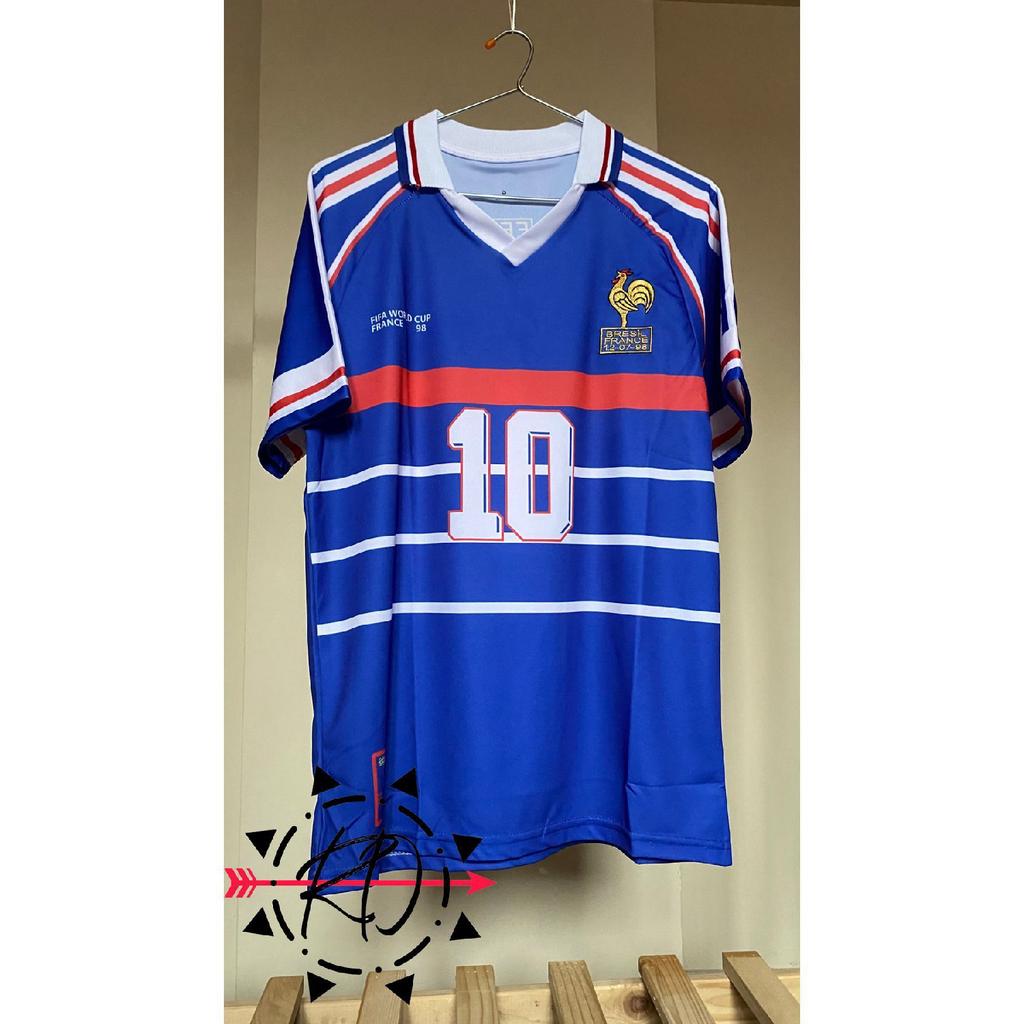 Zinedine Zidane 98 World Cup France Retro Jersey