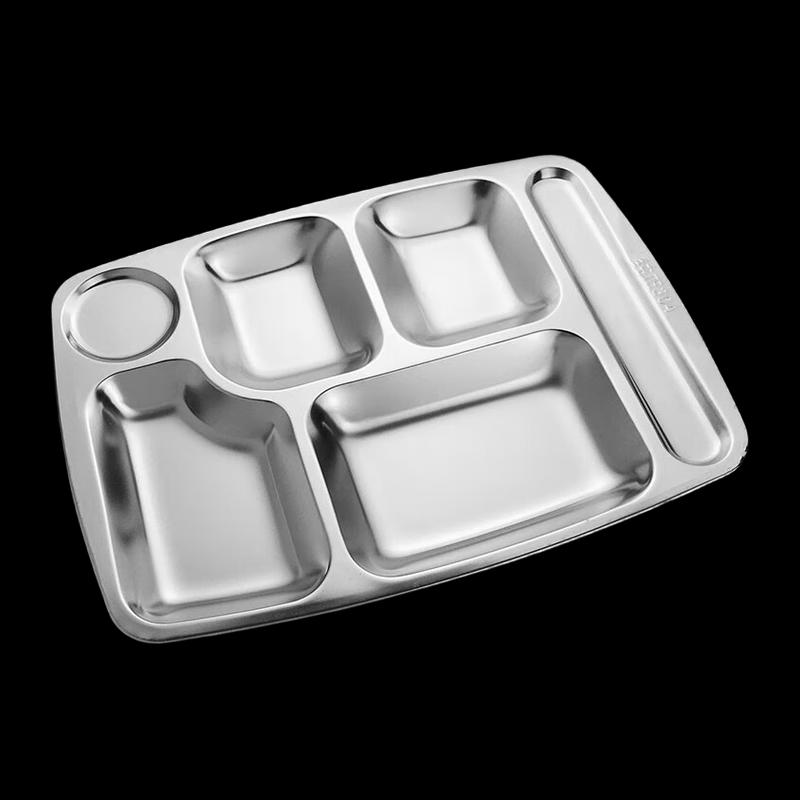 304 Stainless Steel Divided Lunch Plate