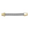 G3/4 Male Thread Air Conditioner Connecting Pipe Stainless Steel Corrugated Hose for Fan Coil Water