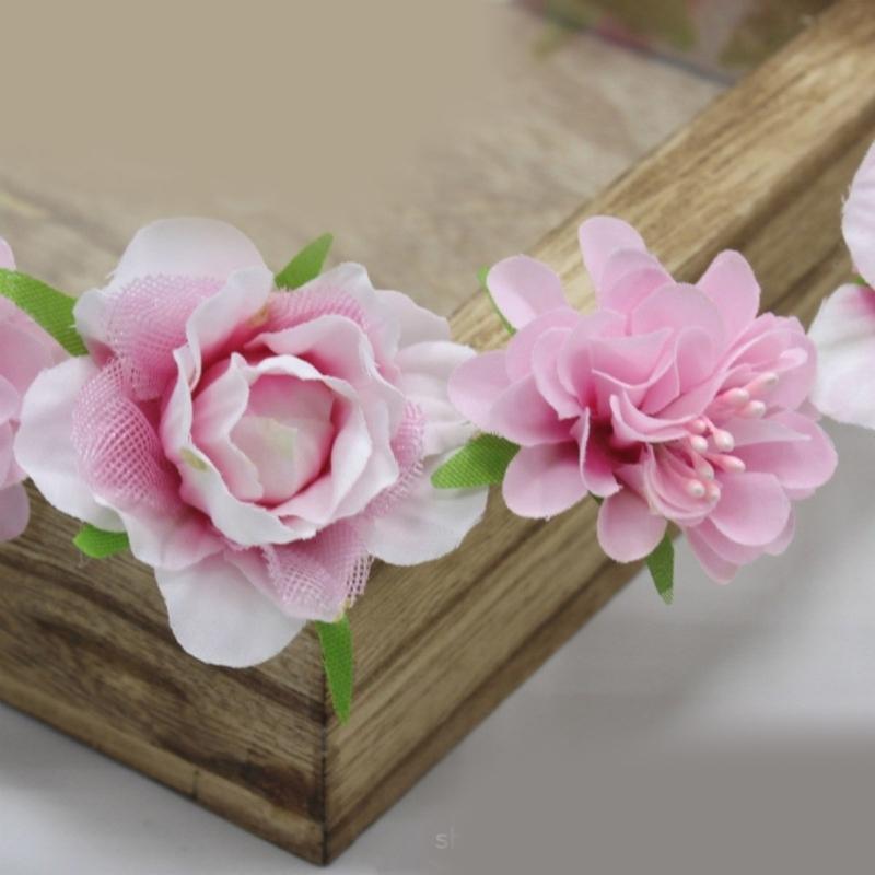 Flower Headbands Women Bride Flower Crown For Wedding Party Supply Floral Garlands Crown Hair Wreath Floral Headbands