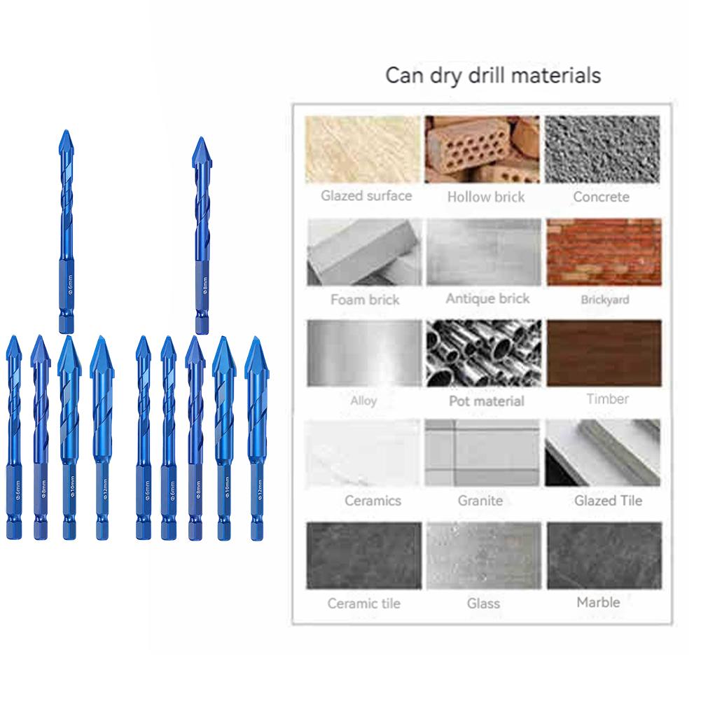 Exzentrischer Spiralbohrer 6/8/10/12mm Schrägkopf Exzentrischer Bohrer Hochfest Exzentrischer Bohrer für Zement Granit
