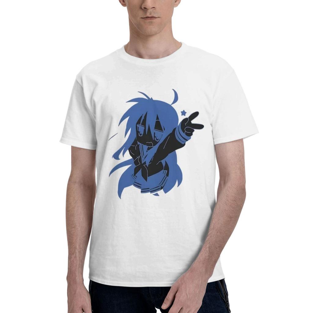 Konata Izumi Lucky Star 100 Cotton Casual Breathable Confortable Shirt Mens Designer Clothes Man Clothes