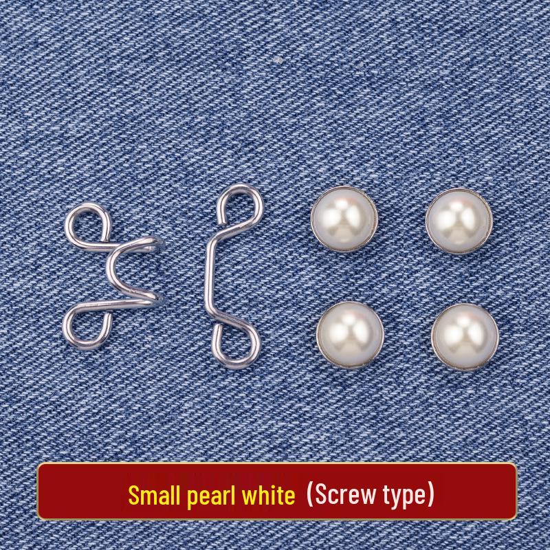 Adjustable Waist-Cinching Stretch Buttons for Jeans