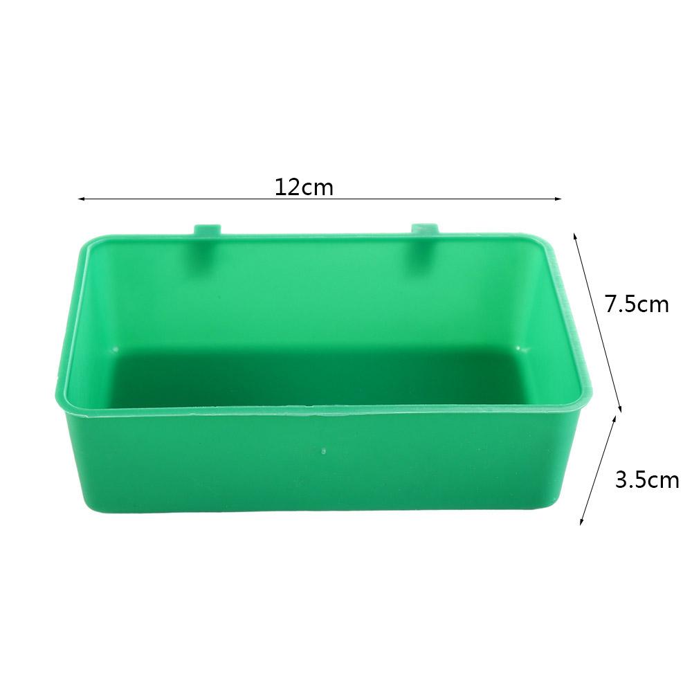 5 Stück Vogelbedarf Futternapf Futterspender Mehrzweck-Futtertablett Papageienwanne Reinigungs-Duschbox Tierbadzubehör