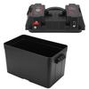Motor Backup Battery Box Power Center Portable Marine Accessary with Voltmeter for Car RV Yacht Ship 12V