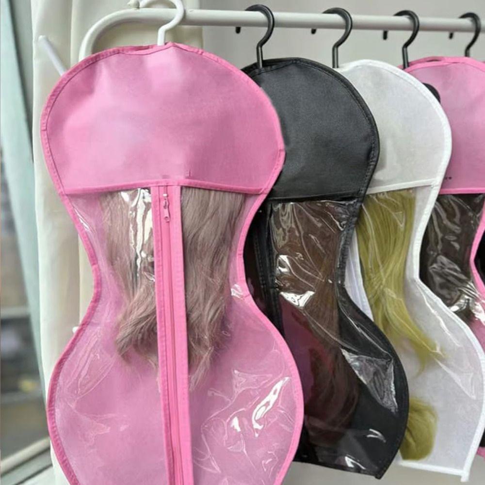 With Hanger Wig Bag Hair Extensions Storage Bag  for Virgin Hair Weft Clip In Hair Extension