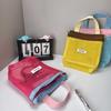 The New Simple Macaron Color Mesh Storage Bag  Large-capacity Drain Wash Bag  Travel Swimming Bag  Beach Bag