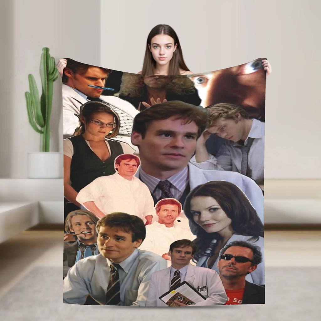 Cute House MD James Wilsons Knitted Blanket Plush Throw Blankets Bedding Couch Decoration Ultra-Soft Warm Bedspread