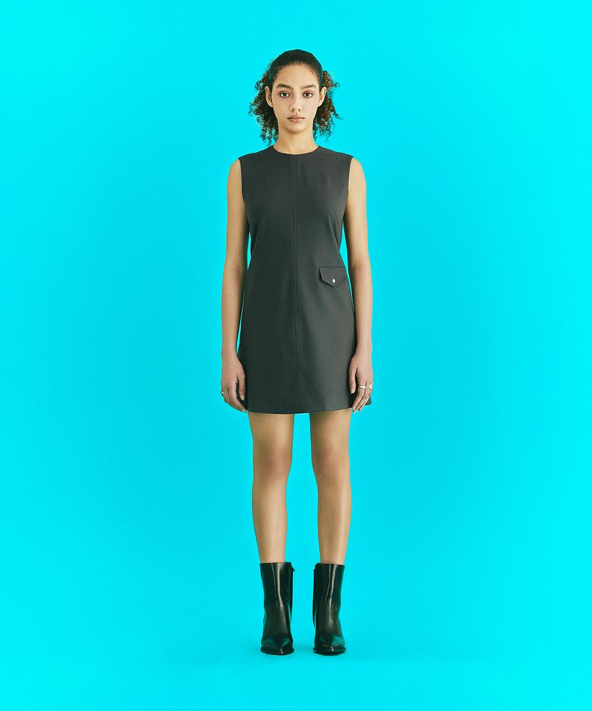 Er Er Seam Detail Dress Navy