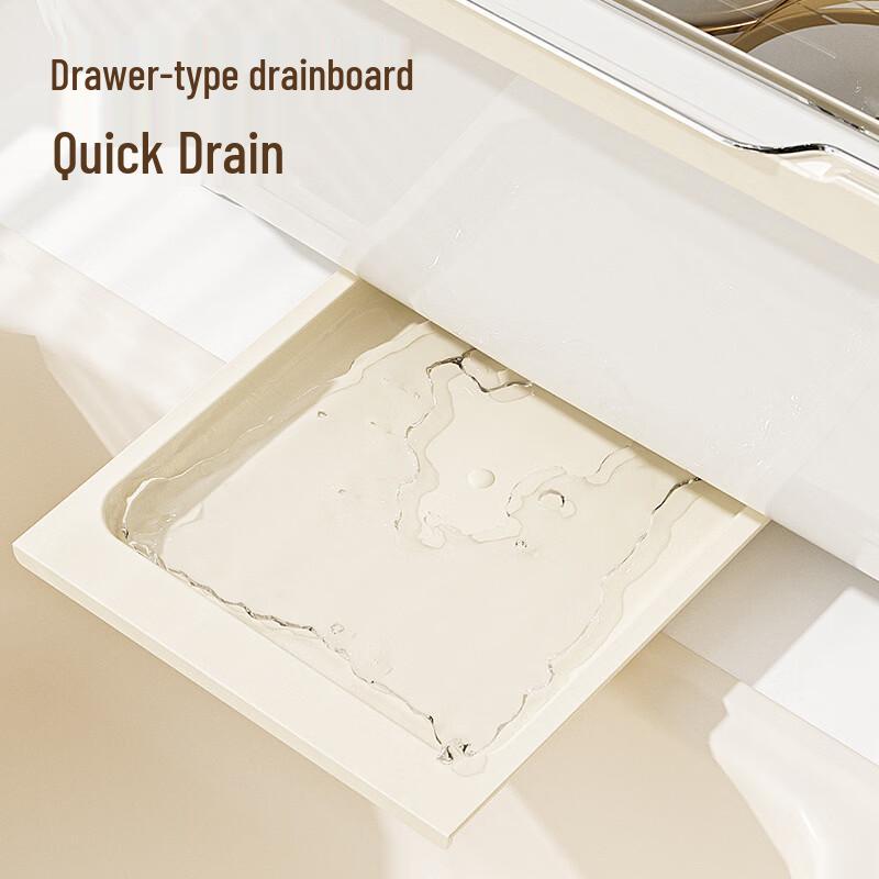 Nordic Style Transparent Thickened Bowl & Plate Storage Rack with Lid
