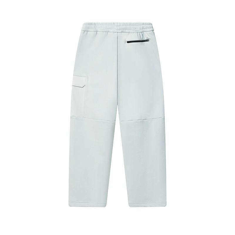 Fila White Fashion Classic Simple Versatile Comfortable Loose Fleece Warm Casual Pants Men Pants Gray F11M543608FGY