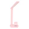 LED Desk Lamp 3 Colors Stepless Dimming Touch Control Eye Protection LED Reading Light with USB Output Pink