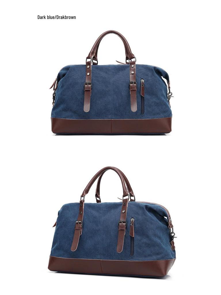 Stylowa Torba Podróżna Unisex Płócienna o Dużej Pojemności - 3 w 1: na Ramię, Crossbody i do Ręki