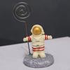 Ornamenti da Tavolo Forma Astronauta Resina Metallo Porta Numeri Cartelline Portacarte