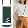 Luxus Crossbody Premium Lederhülle für iPhone 13 11 12 Mini Pro XR XS Max X 7 8 Plus Multifunktionale Stoßfeste Klapphülle