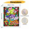 Disney DIY Oil Painting Art Painting Kit Stained Glass Donald Daisy Home Wall Decor Handmade Gift For Room Bedroom Aesthetic Decor