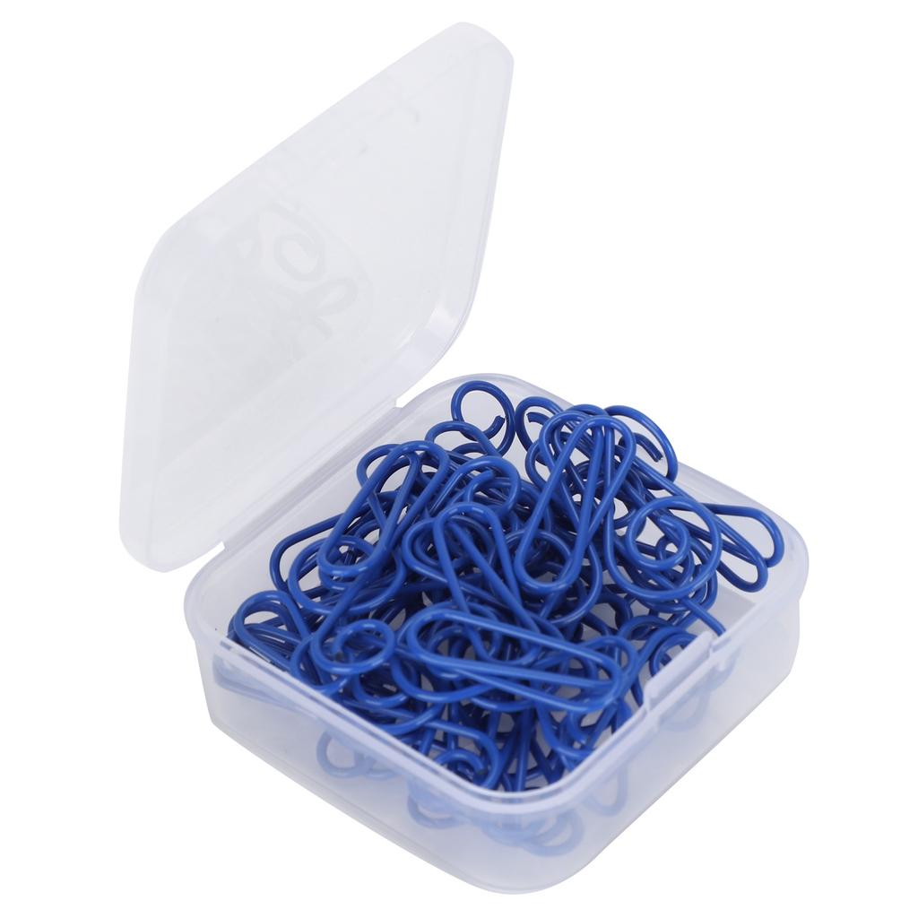 20Pcs Musical Note Paperclip Iron Bookmark Stationery Clip Memo Office Supplies Blue
