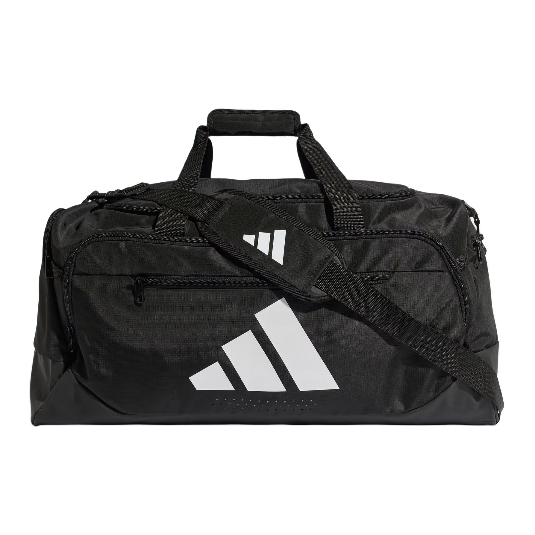 

Adidas Defender 60.6L Tear-Resistant Structure Detachable Shoulder Strap Sports Crossbody Tote Bag Polyester Fitness Bag Unisex bags Black JZ0607 Black