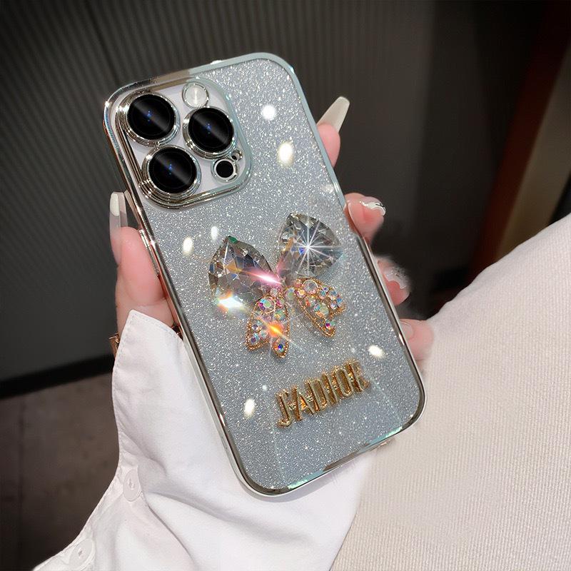 

iPhone 17 Pro Max Роскошная версия: Высококлассное, полностью бриллиантовое с 16 бантами iPhone 14 Plus