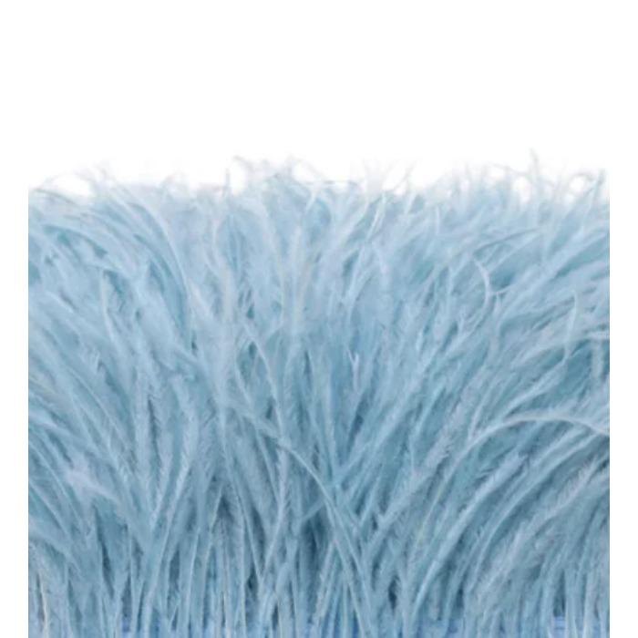 FeatherBeatiful 1meter Black Ostrich Feathers Trim Cloth Sideband Ostrich Feather Trims Clothing Wedding Feather Ribbon Sewing Decorati