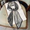 Vintage Horse Print Long Hair Band Ribbon For Women Silk Hair Accessories  Trend Girl Bow Scarf Headband Hair Tie