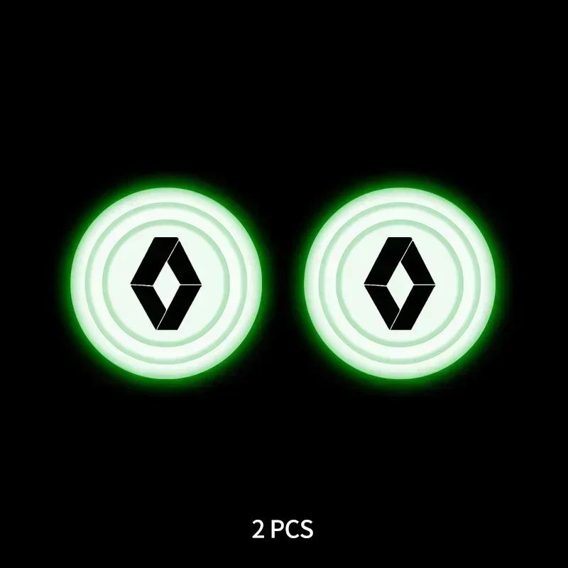 Silicone Car Logo Door Trunk Shock Absorber Sticker Gaskets Pads For Renault Megane 2 3 Clio Scenic Duster Kaptur Captur Logan Z555