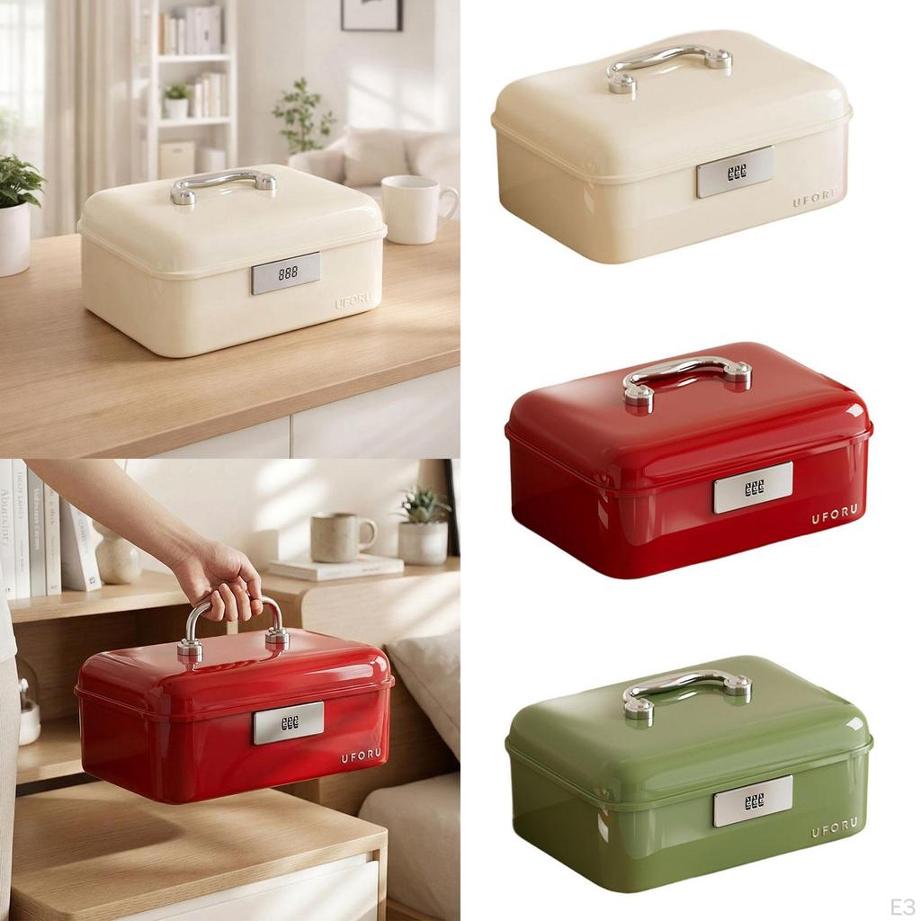 Lockable Storage Box Container Bin Multipurpose with Lock for Home Bedroom Office