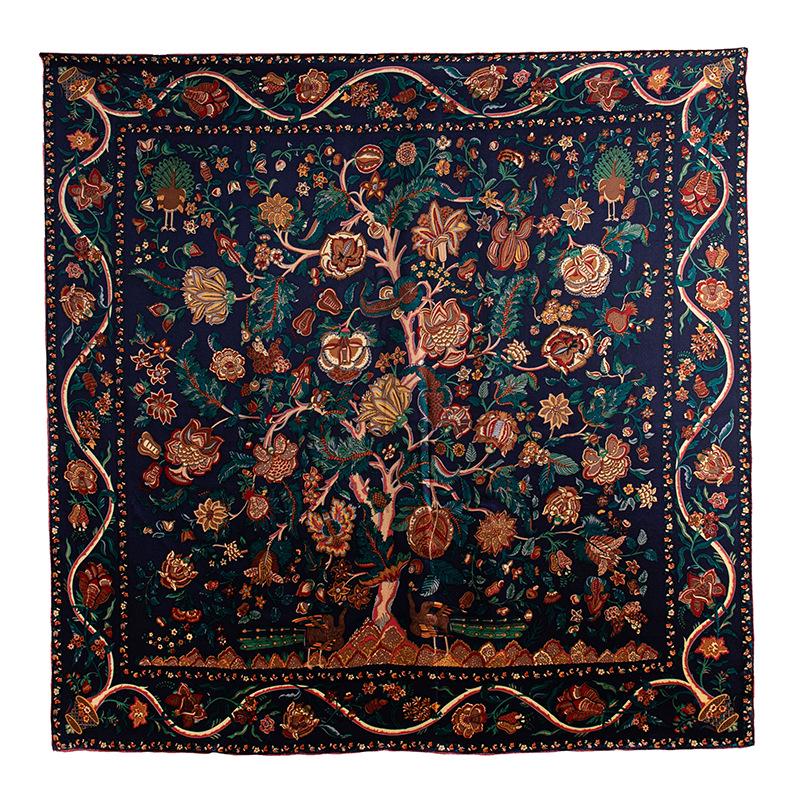 Elegant Women's Versatile Retro Mulberry Silk Scarf: High-End, Warm, and Decorative Shawl