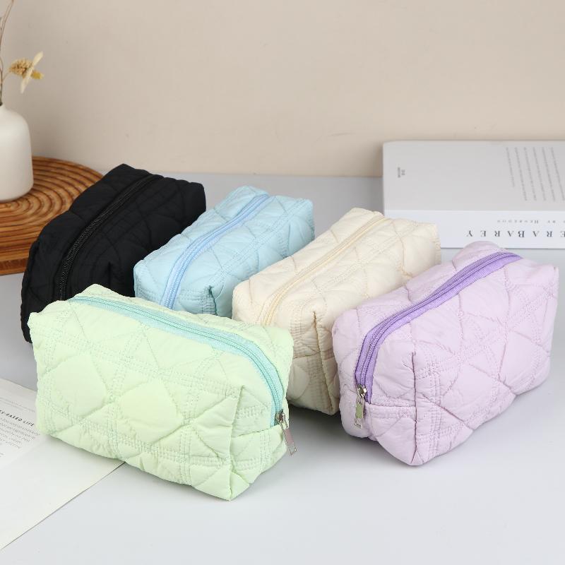 Minimalist Solid Color Storage Bag Pencil Case Niche Lightweight Stationery Box High-value Storage Large Capacity Pencil Box