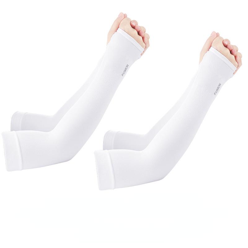 2pcs Summer Arm Sleeves Unisex UV Protection Cool Thin Arm Sleeves Active Ultra-Light Men and Women Ice Silk Sleeves Outdoor Activity Active