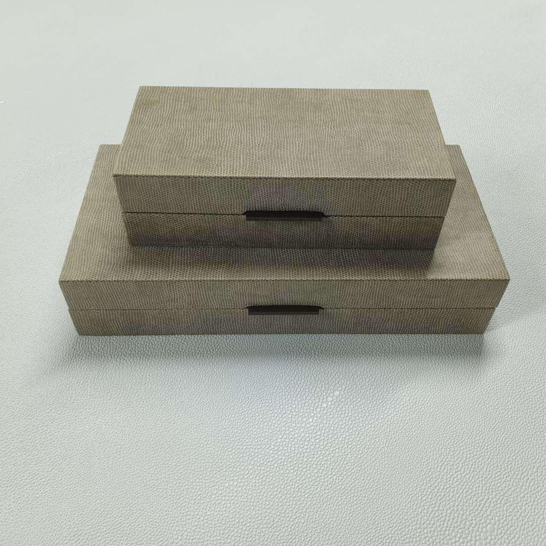 

Elegant Chinese Jewelry Display and Decorative Leather Box for Home or Hotel 360x180x70