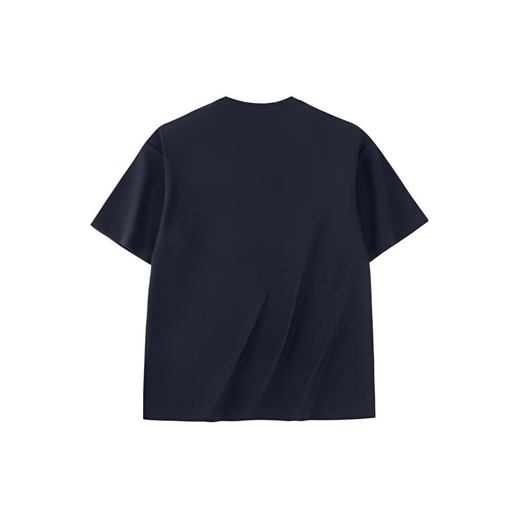 Anta Lifestyle Series Printed Letter Pullover Short Sleeve T-Shirt Unisex Tops Black 952328111-6