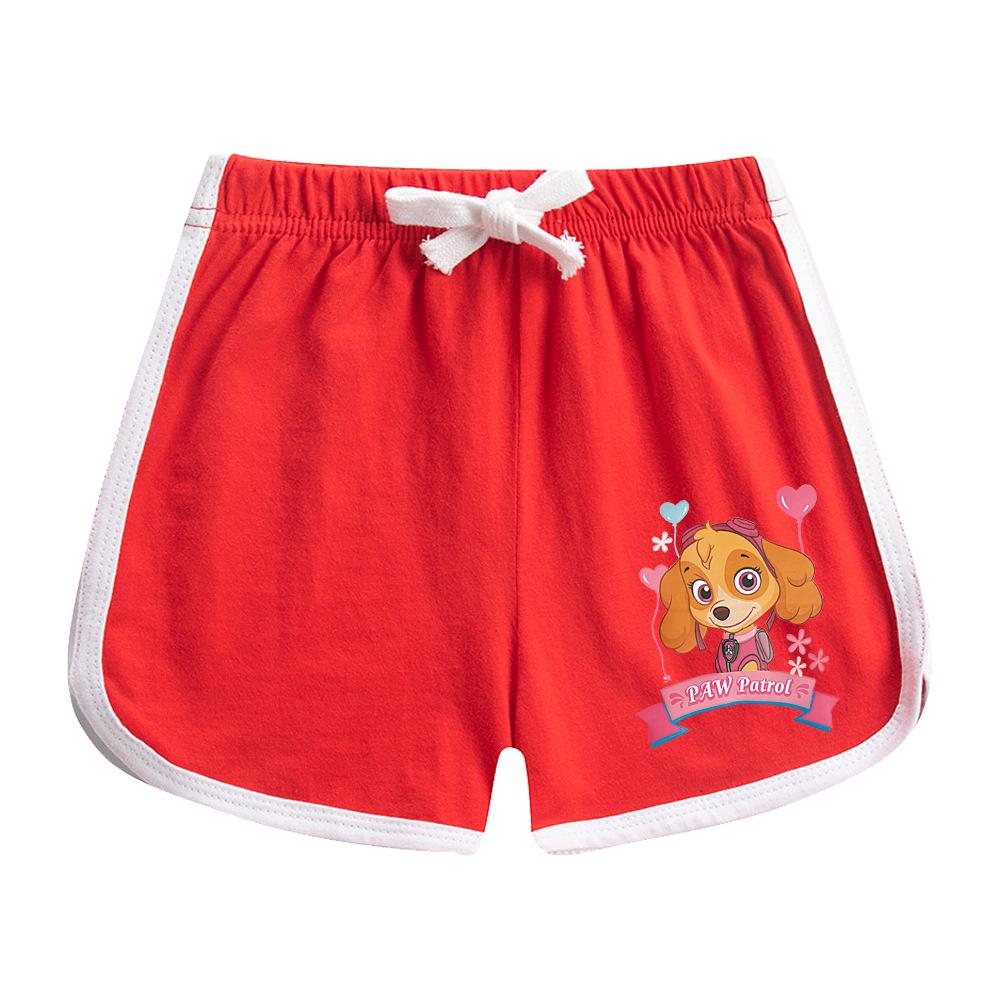 Paw Patrol Girls' Stylish Summer Outfit Set – 2022 Fashionable Short-Sleeve Two-Piece for Small & Medium Children