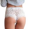 Women's Summer Ultra Thin and Sexy Lace Cut-out Seamless Mid Waist Briefs